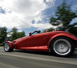 Plymouth prowler 2001 pictured at Speed 210 km p/h (126 mph) Bert Koedood in Holland