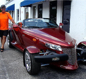 2002 Candy Red Chrysler Prowler, Sweden