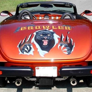 Gabrielle, Maryland, 2001 Orange Custom Prowler only 5000 miles