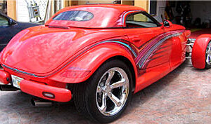 4k miles. Special 32 grill and engine cover all aluminum and painted to match the car. John Miras, CA